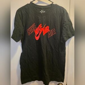 Nike Black Tee with White Logo